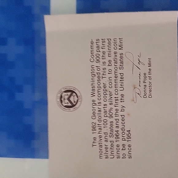 1982 George Washington half dollar - Picture 4 of 4